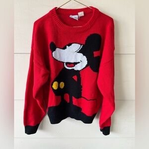 Vintage Disney Mickey Mouse Sweater Oversized Small
